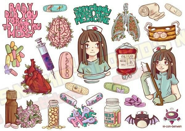 Наклейки для скетчбука