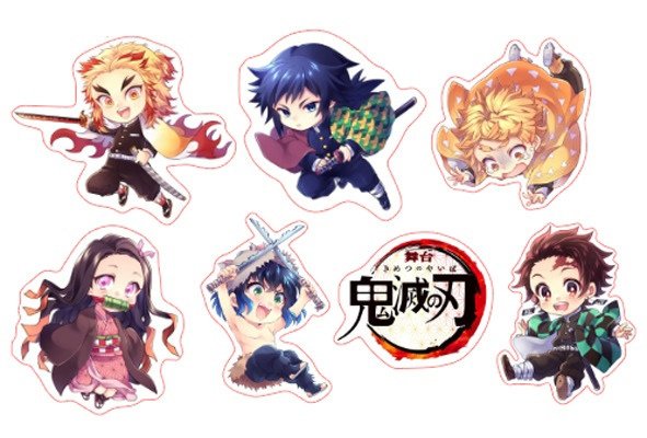 Наклейки клинок рассекающий демонов