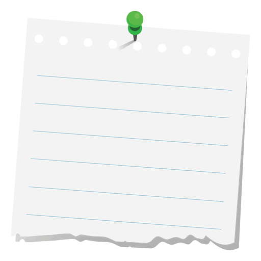 Листы для заметок без фона