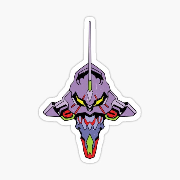 Евангелион ева 01 наклейка