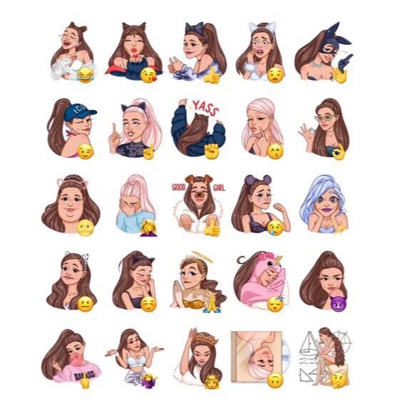 Ариана Гранде Стикеры телеграмм