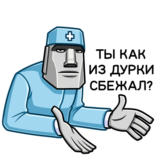 Моаи Стоун Стикеры ВК