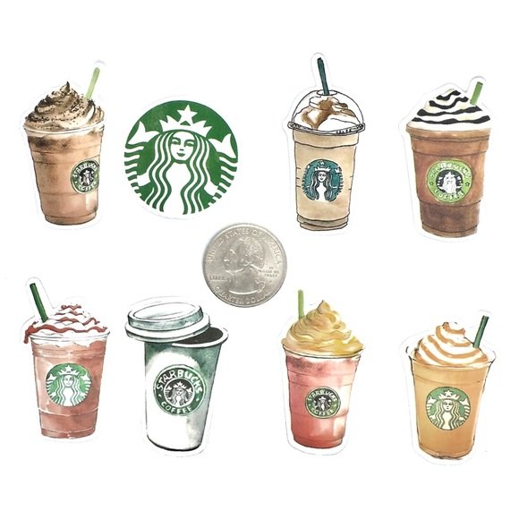 Летние наклейки для срисовки