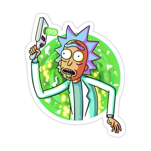Наклейки Рик и Морти