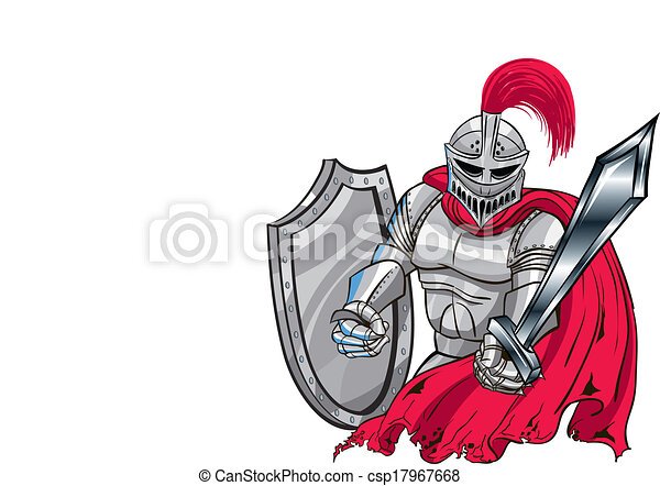 Серебряный рыцарь Маскот лого