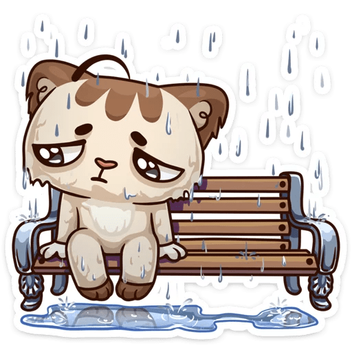 Стикер плачет