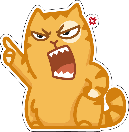 Стикер возмущение