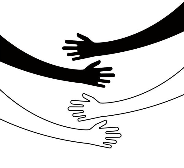 Объятия вектор