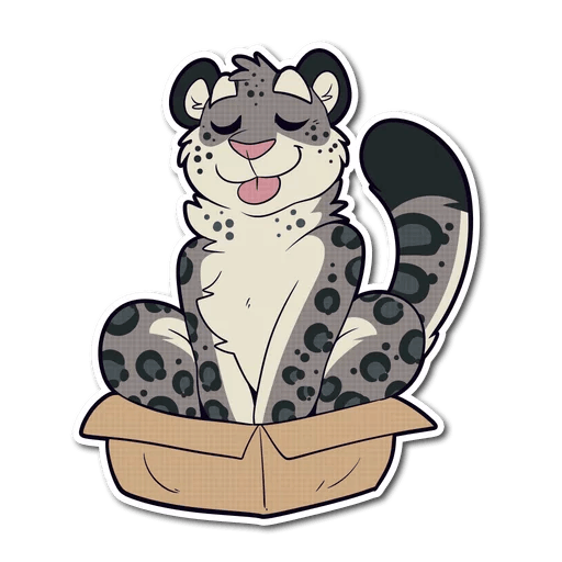 Снежный Барс Стикеры телеграмм