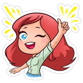 Стикер привет