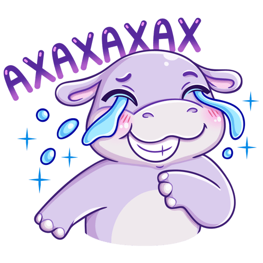 Стикеры ВК Бегемотик