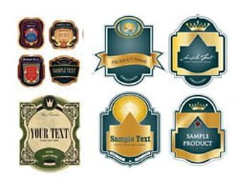 Детские этикетки на бутылки eps