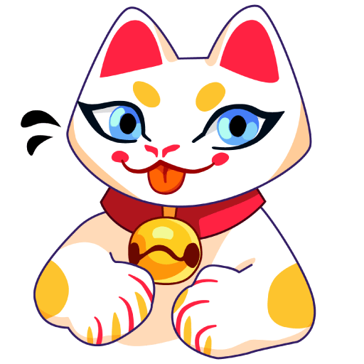 Стикеры в ВК китайская кошечка Кими