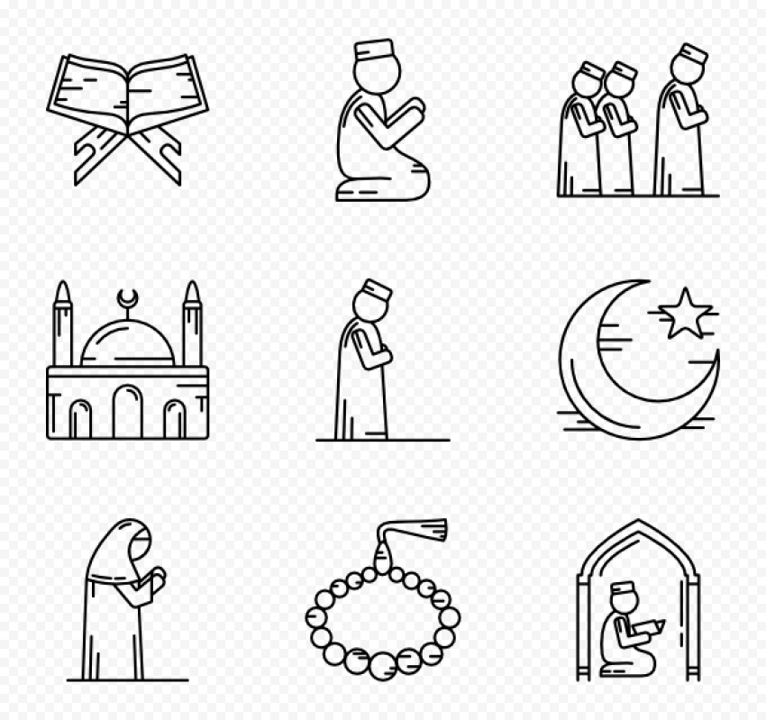 Рисунок на исламскую тему
