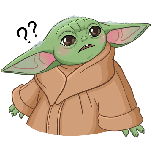 Мандалорец малыш йода Стикеры