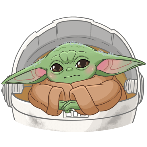 Стикеры Мандалорец малыш