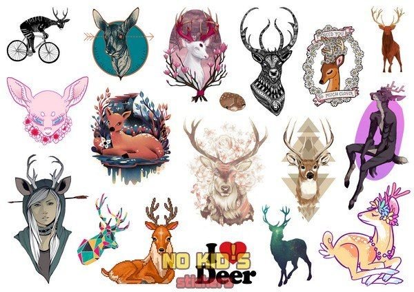 Наклейки в стиле гранж