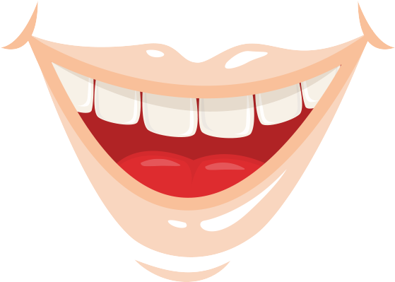 Улыбка мультяшная