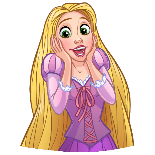 Рапунцель Стикеры телеграмм