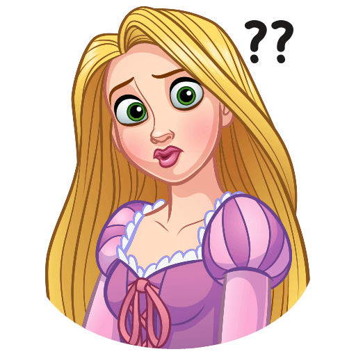 Стикеры Рапунцель в ВК