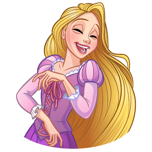 Рапунцель Стикеры телеграмм