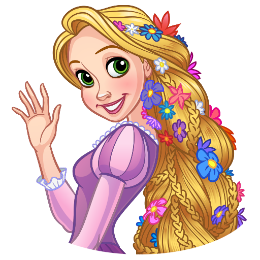 Стикеры Рапунцель