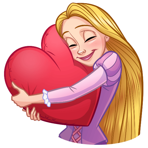 Стикер принцесса Рапунцель