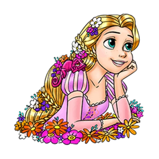 Стикеры Рапунцель