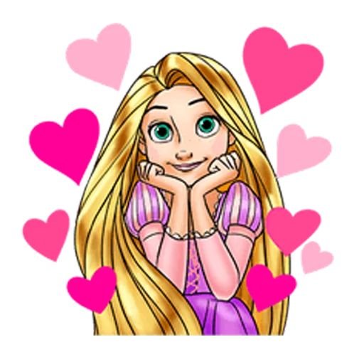 Рапунцель Стикеры без фона