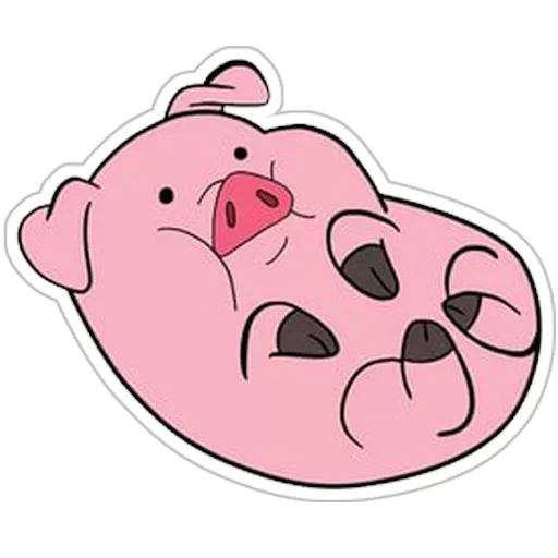 Стикеры Гравити Фолз Пухля