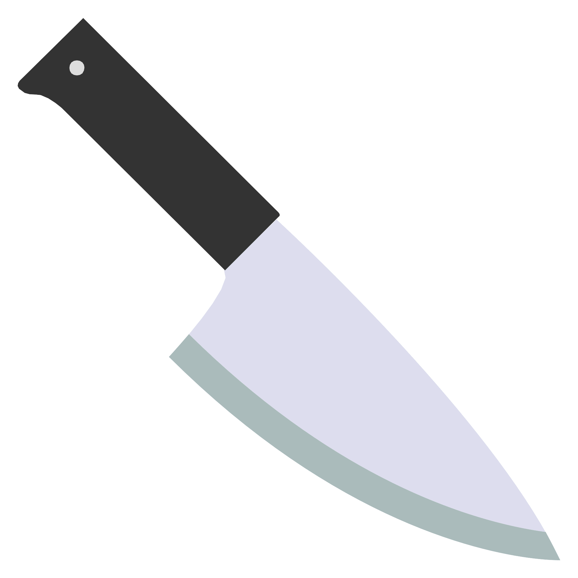 Нож без фона