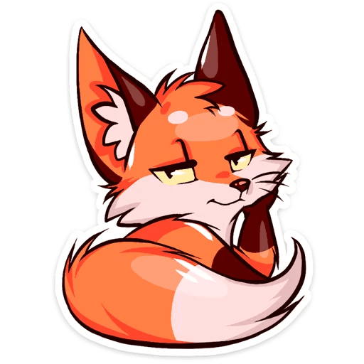 Лисичка Паппи Стикеры