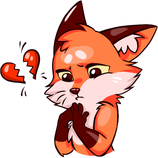 Стикеры лиса Паппи