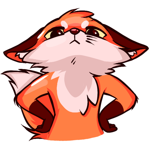 Лисичка Паппи Стикеры