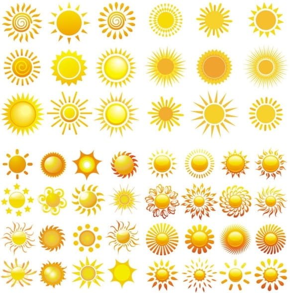 Солнце мультяшное