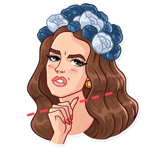 Стикеры Лана дель Рей