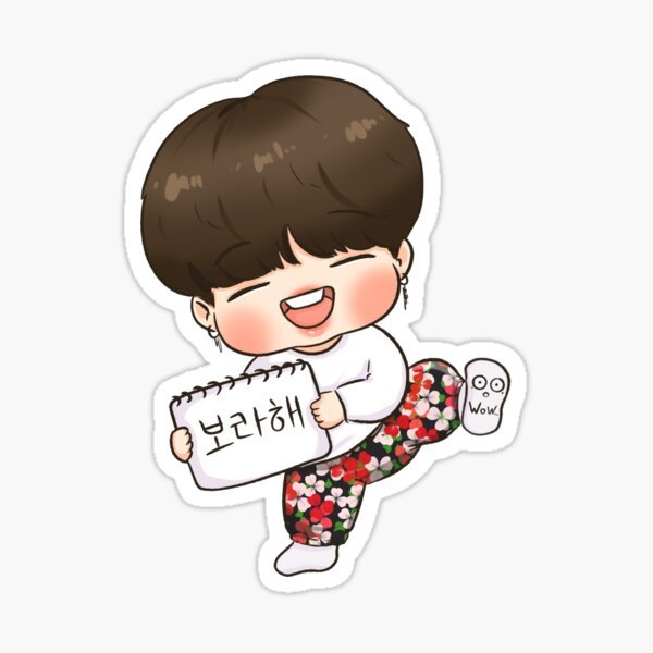 BTS рисунки Стикеры Чимин