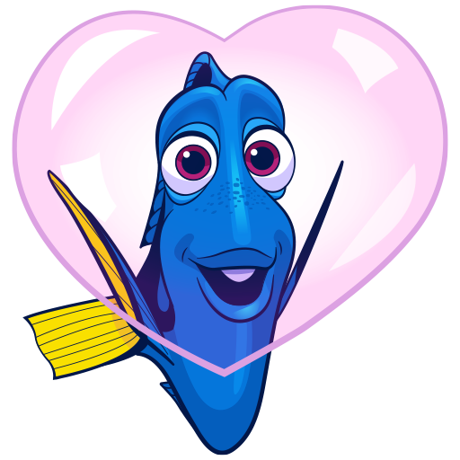 Стикеры ВК рыбка дори