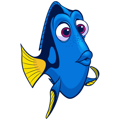 Стикеры ВК рыбка дори