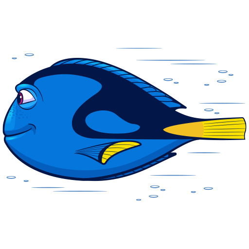 Стикеры ВК рыбка дори