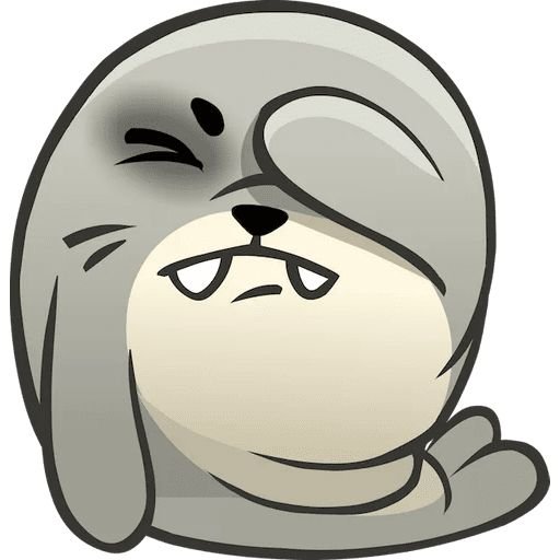 Нерпа стикер