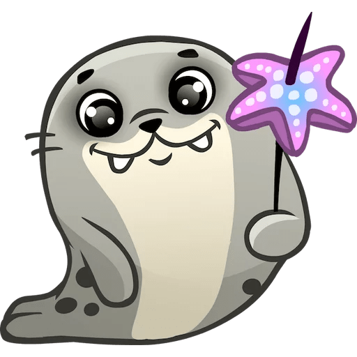 Нерпа стикер