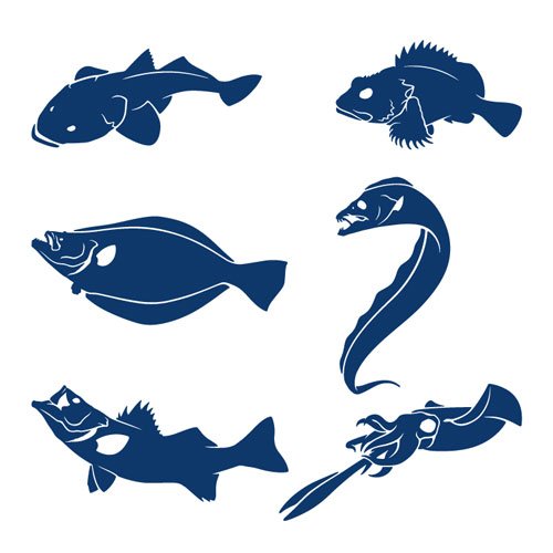 Стикер рыба спереди