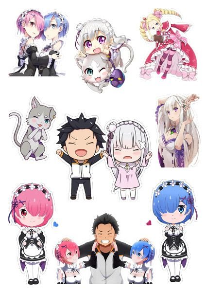 Ре Зеро Стикеры