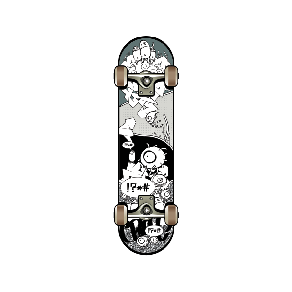 Наклейки со скейтом