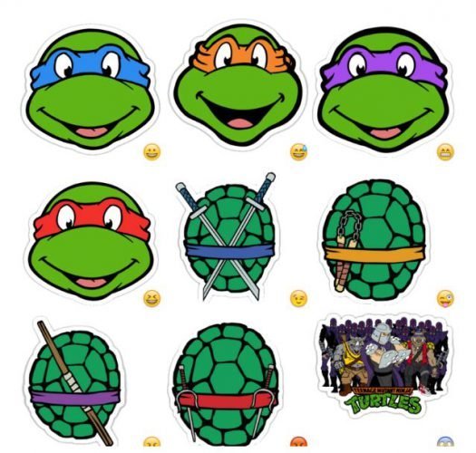 Наклейки Черепашки ниндзя
