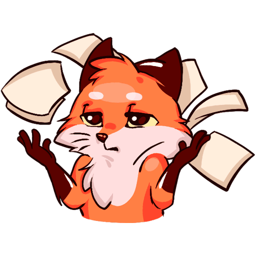 Стикеры Лисенок Паппи