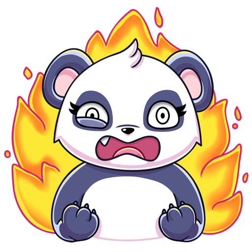 Лиса наклейка