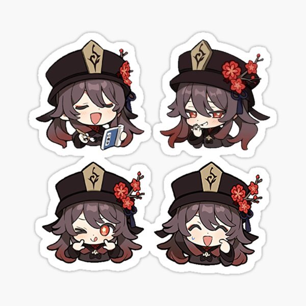 Сяо Геншин Чиби Стикеры