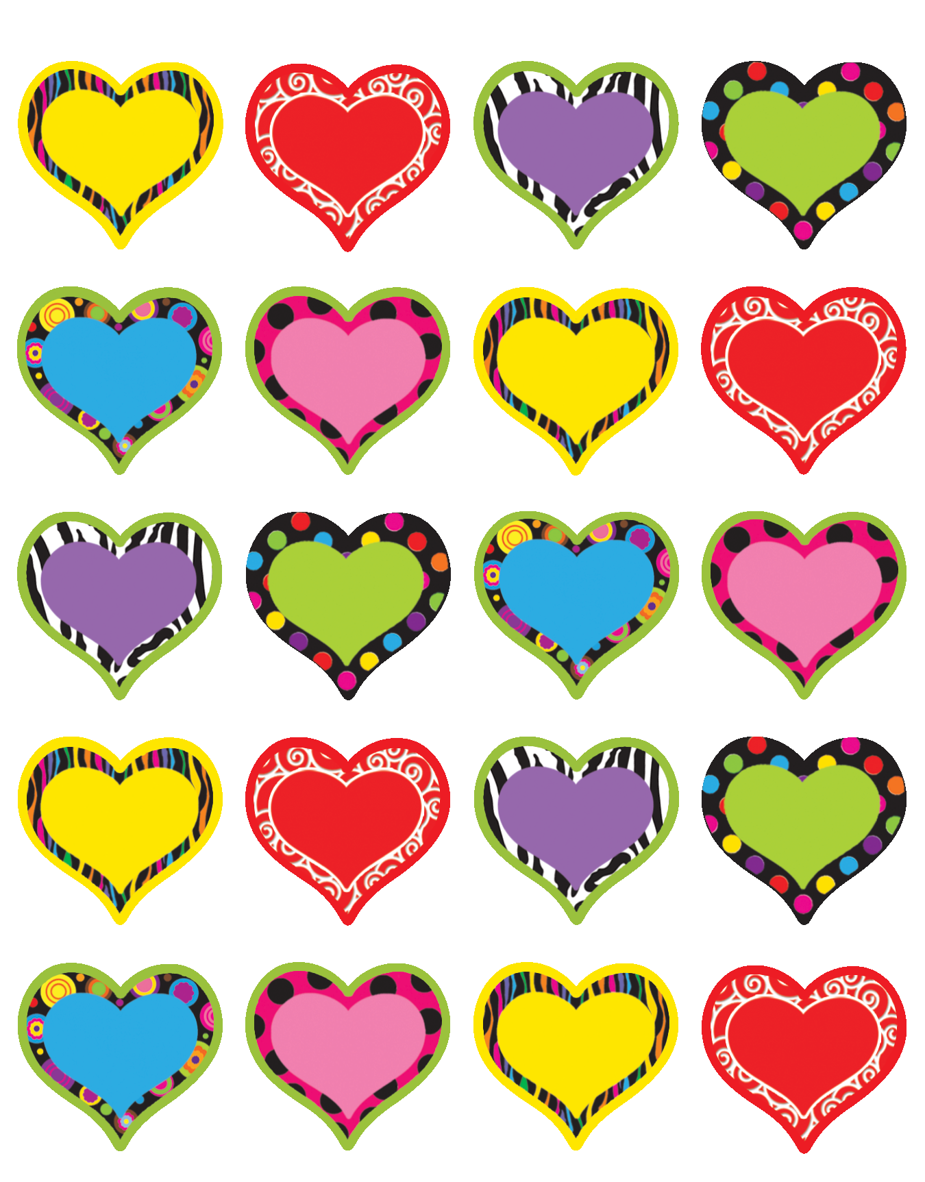 Стикеры для открытки распечатать. Наклейки "сердечки". Цветные сердечки. Маленькие цветные сердечки. Сердечки разных размеров.